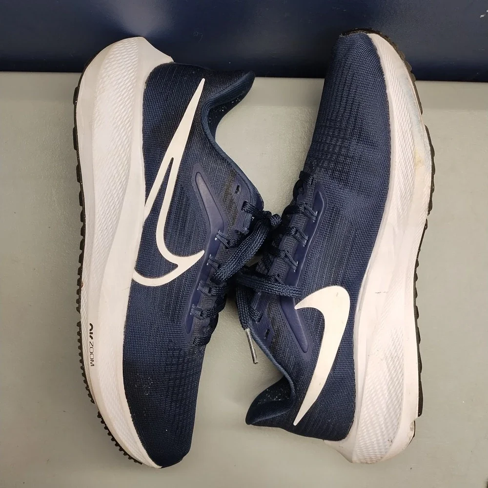Nike Air Zoom Pegasus 39 TB Running Shoes Womens 8 Blue White Lace Up DM0165-401
